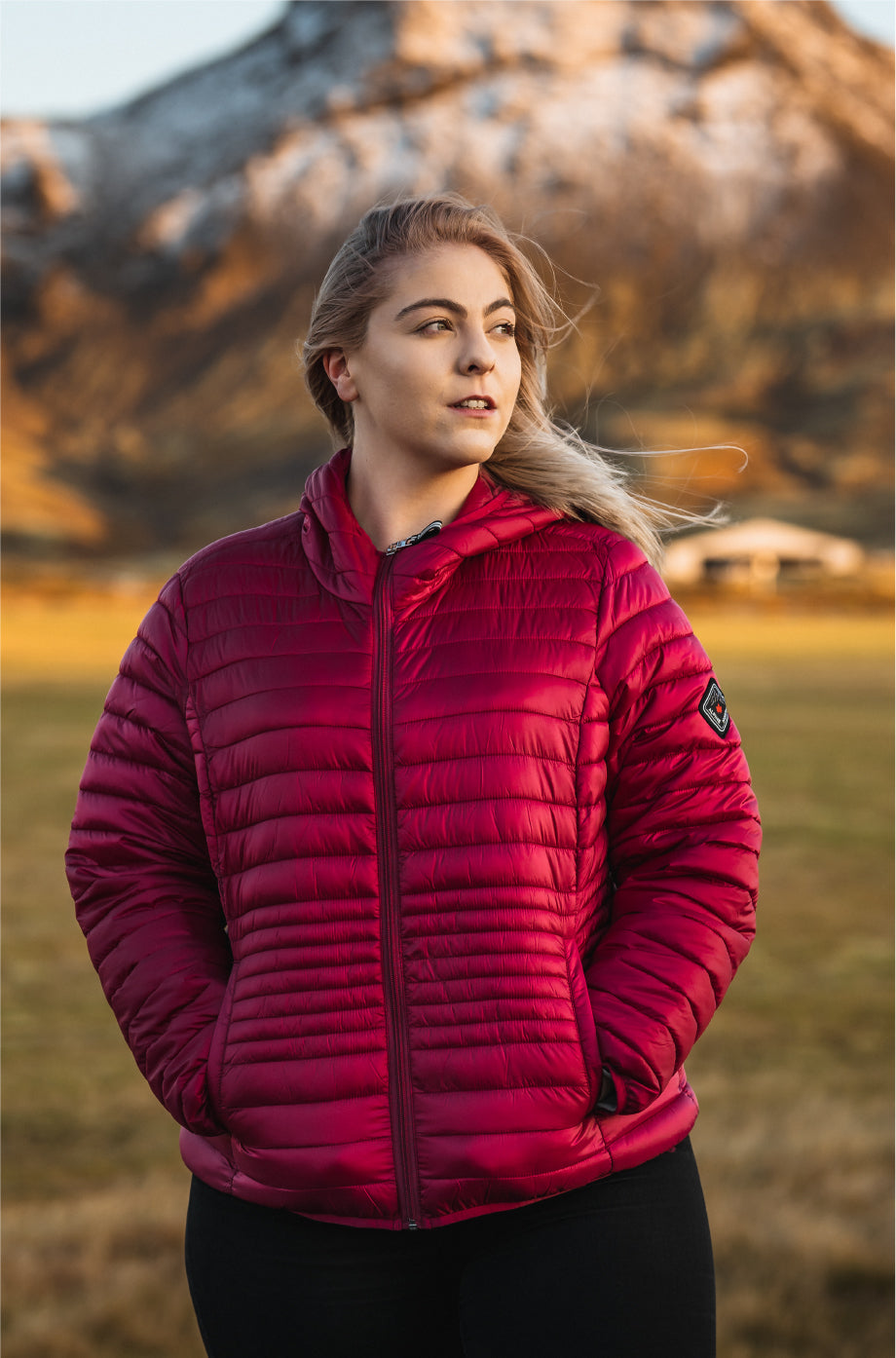 Women's plus size sale packable puffer jacket