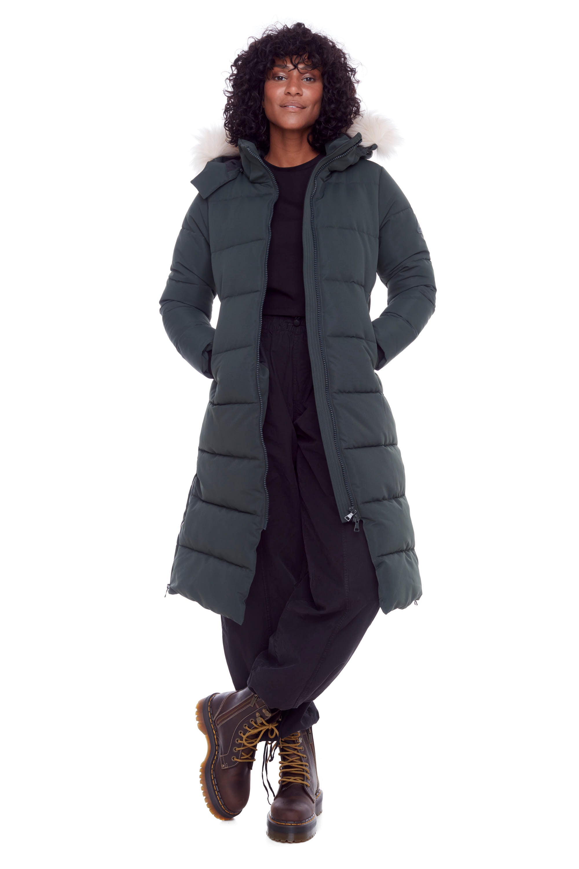 Forest green deals womens parka