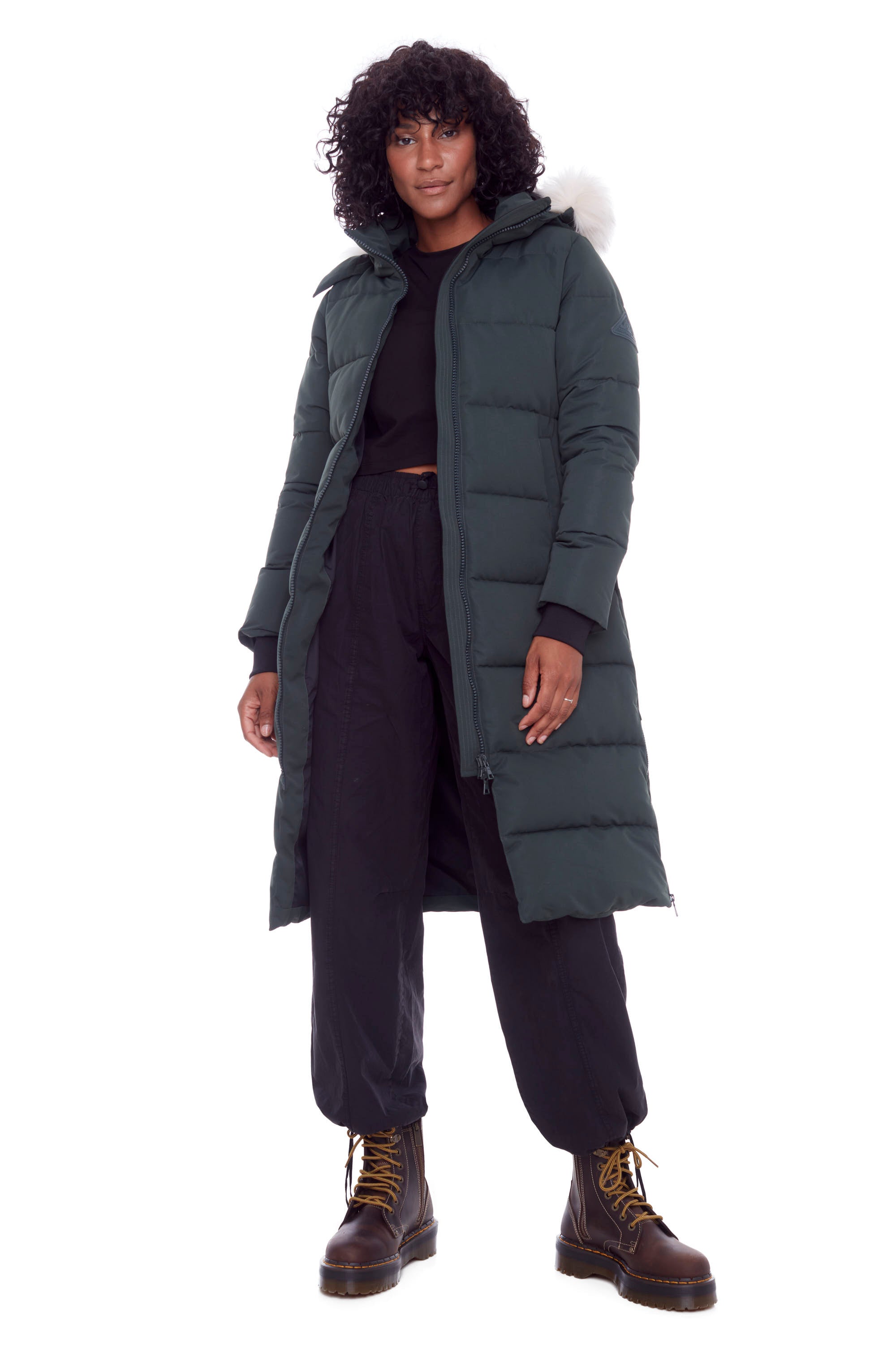 Forest green deals womens parka