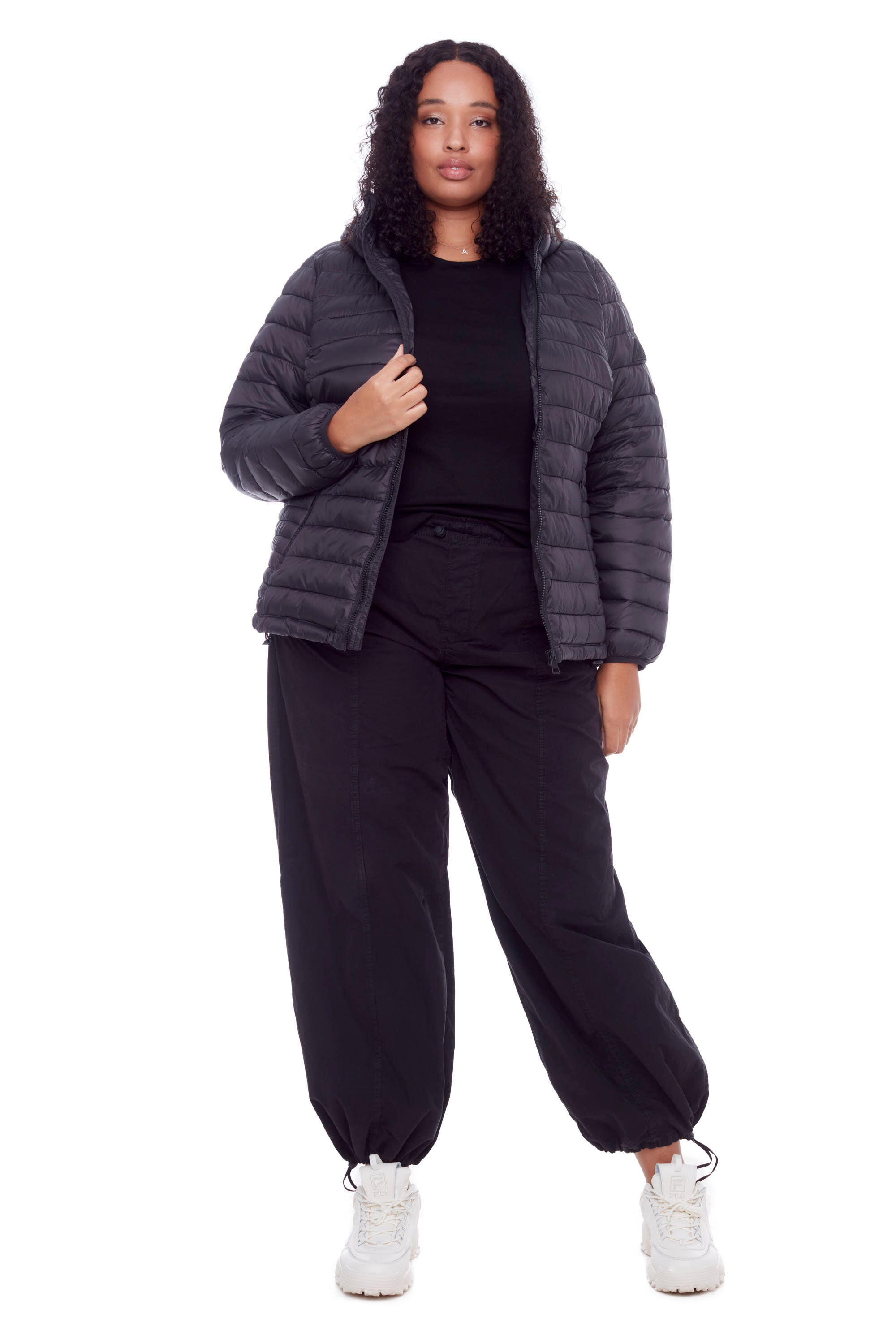 Plus size puffer jacket packable best sale