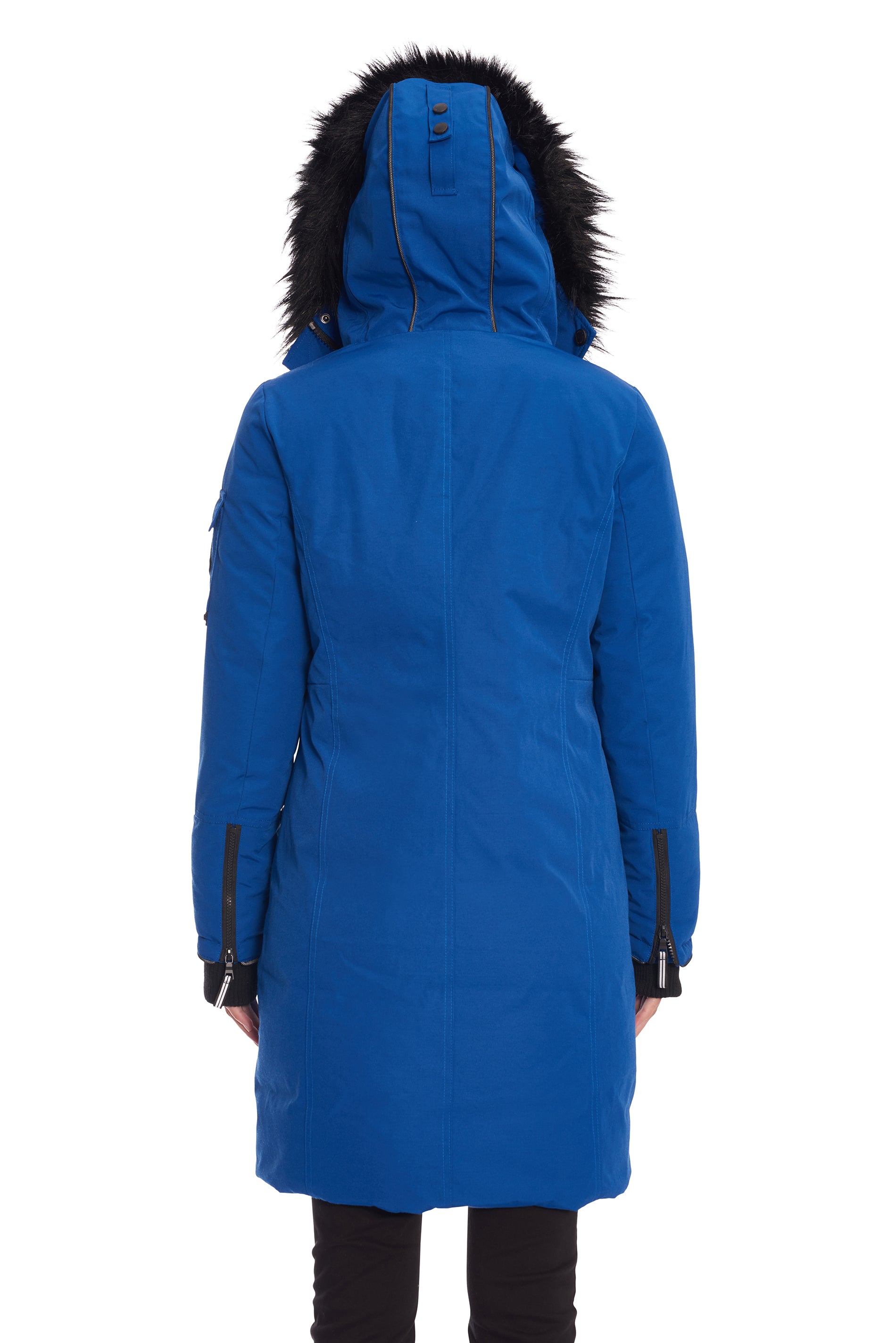 LAURENTIAN WOMEN S VEGAN DOWN RECYCLED LONG PARKA COBALT Alpine North US