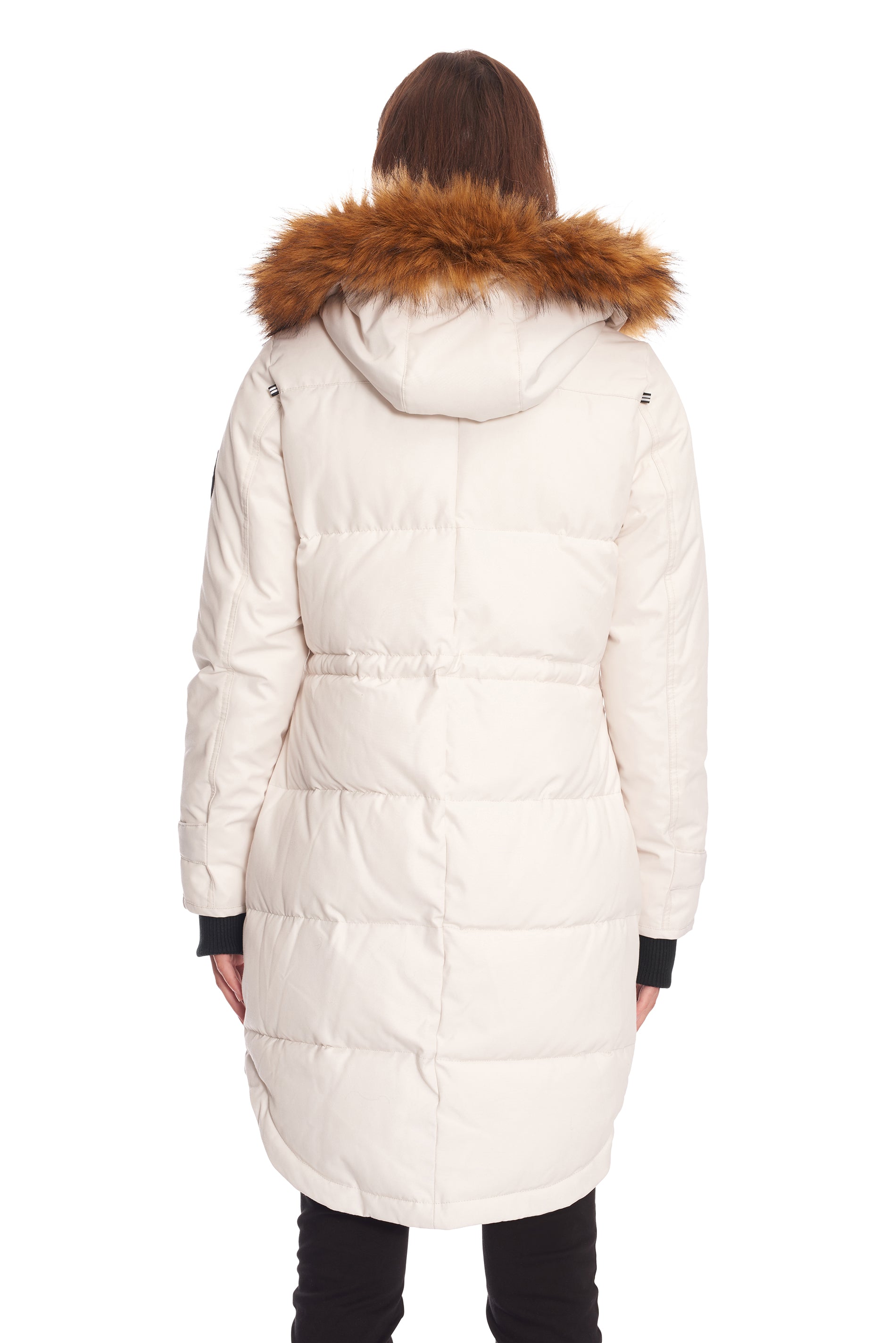 Ladies 2025 cream parkas